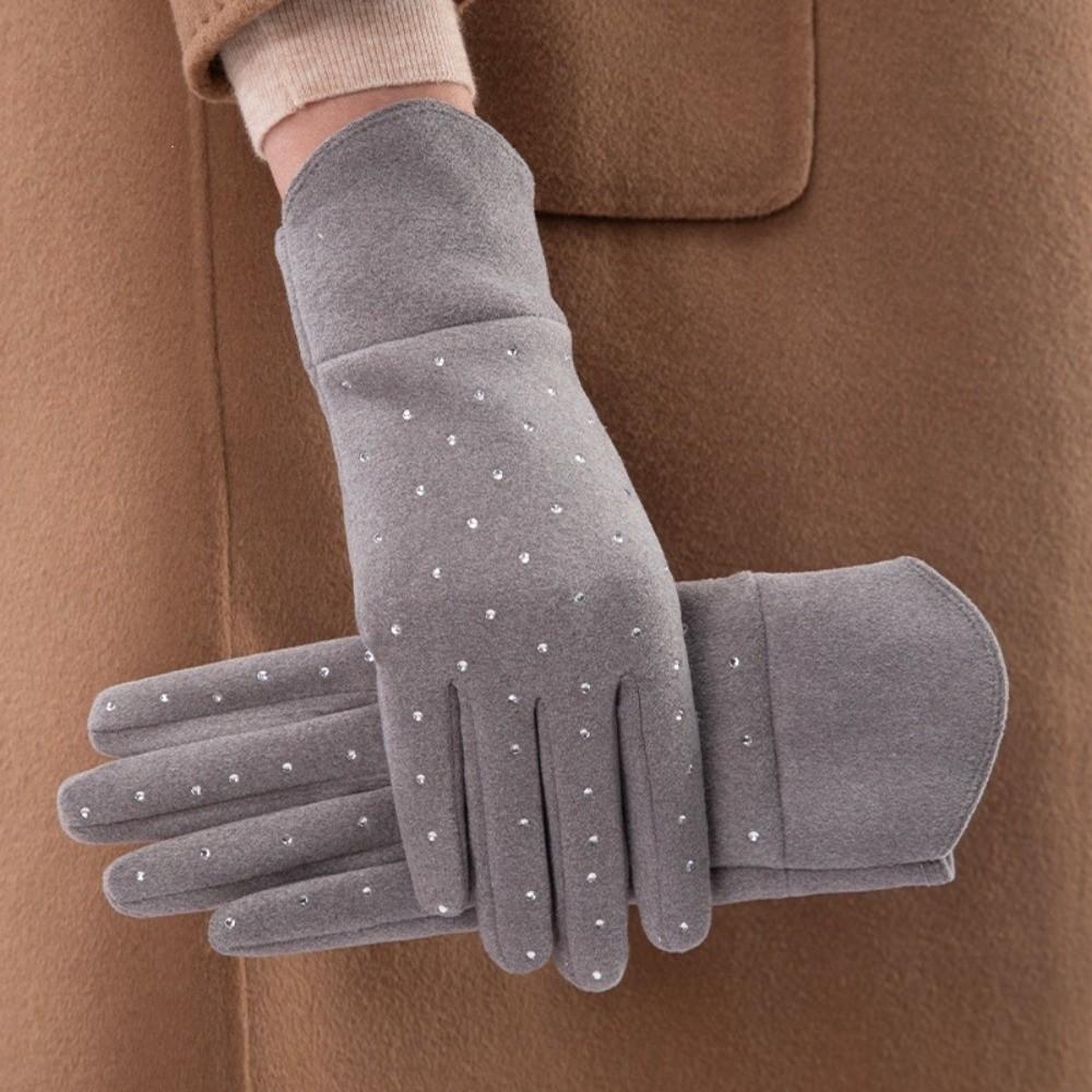 Fleece Lined Winter Gloves Touchscreen Women's Gloves Fashion Cycling Gloves Winter