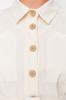  Women's Plus Size Dress Beige Linen Look Belted Buttoned Shirt Dress