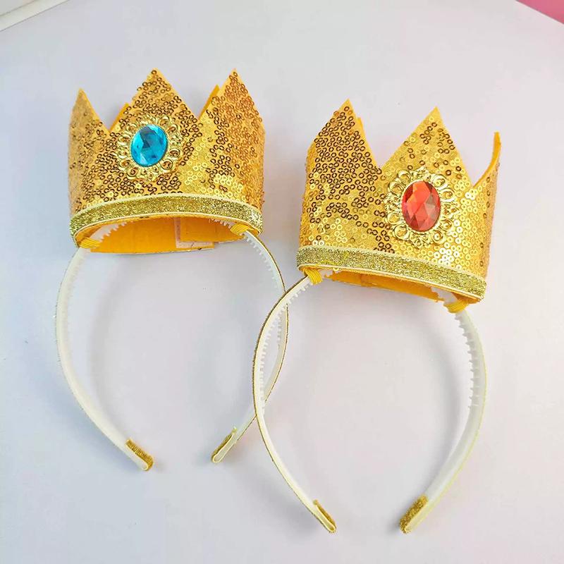 Cosplay Princess Crown Headband Custome Girls Halloween Carnival Party Role Suit Headwear Accessories