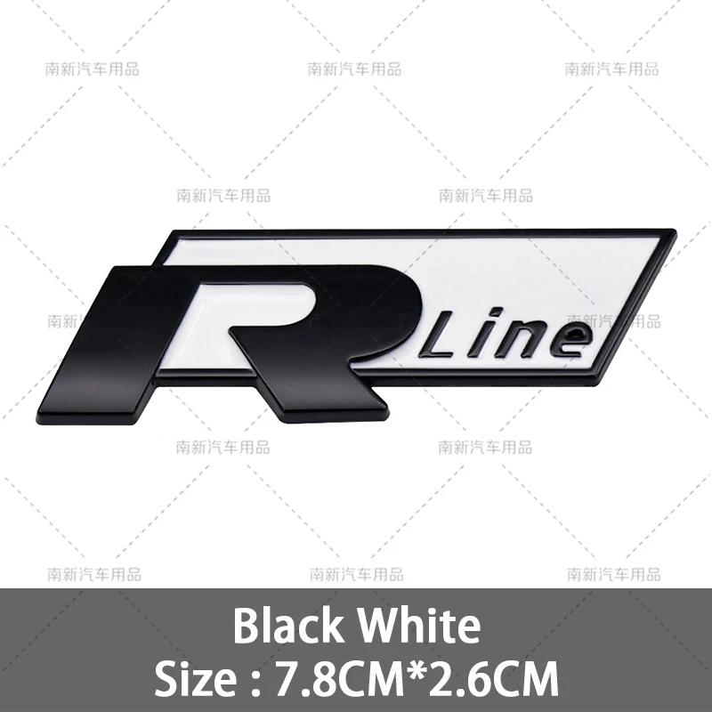 RUNTB1 VW 2026 Hot 3D Metal R Line Logo Rline Car Emblem Badge Sticker Trunk Decals For Volkswagen Polo Passat Sagitar Magotan Jetta Be