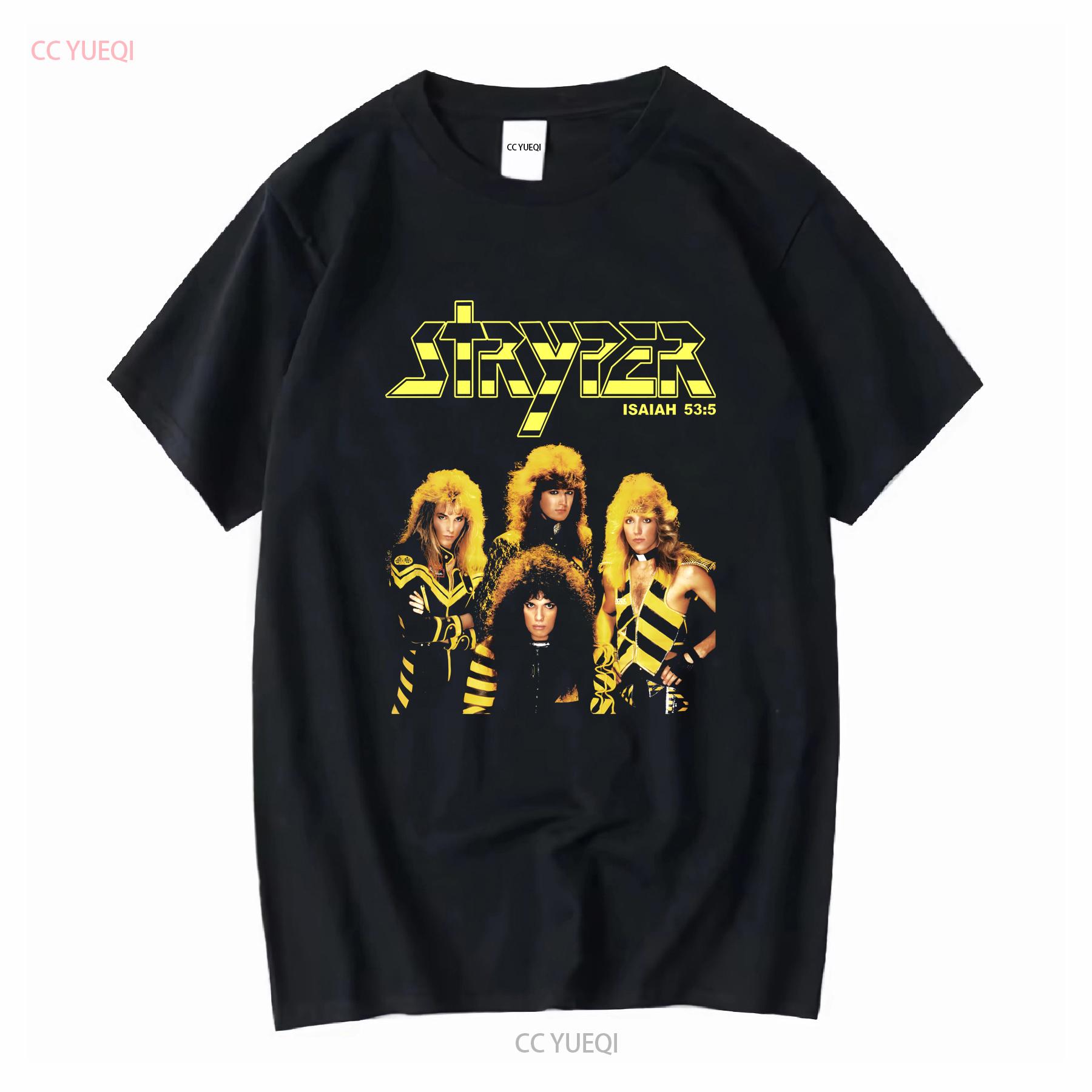 

Stryper T shirt Band Isaiah 53 5 To Hell With the Devil S long or short sleeves vintage Washed Breathable Unisex Versatile XL