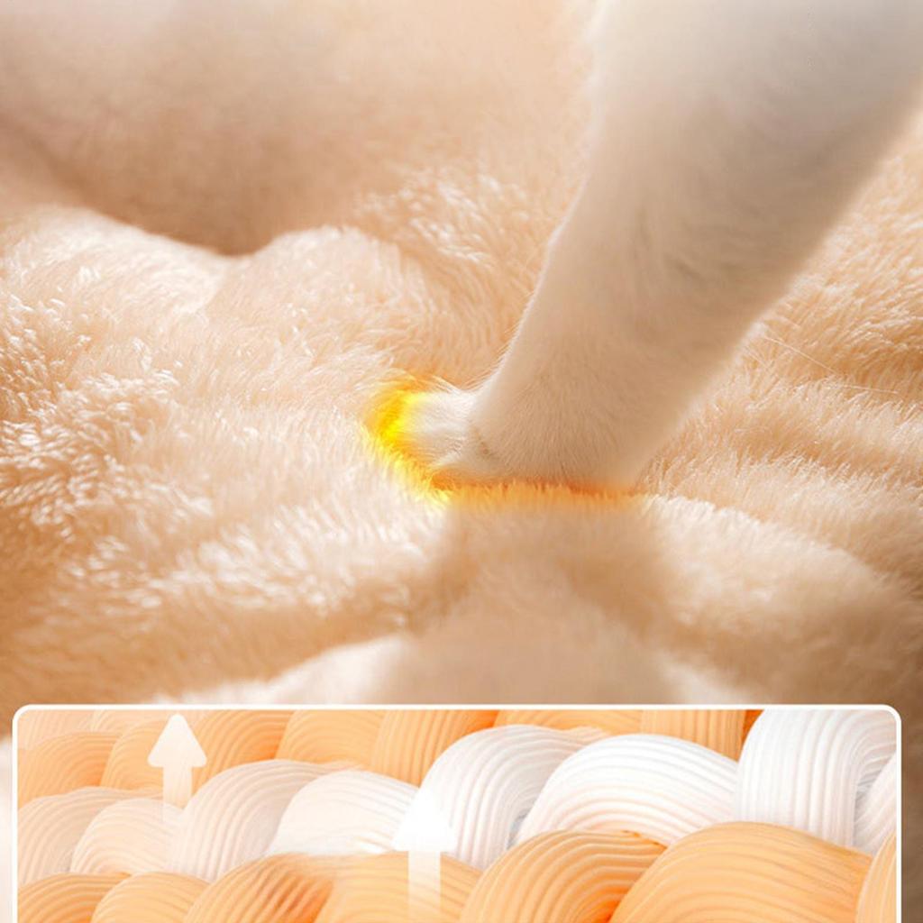 Bed For Cats Pet Plush Cave With Pillow Soft Winter Cat Cave Bed For Kitten Puppy Animal Outdoor Travel Winter Calming