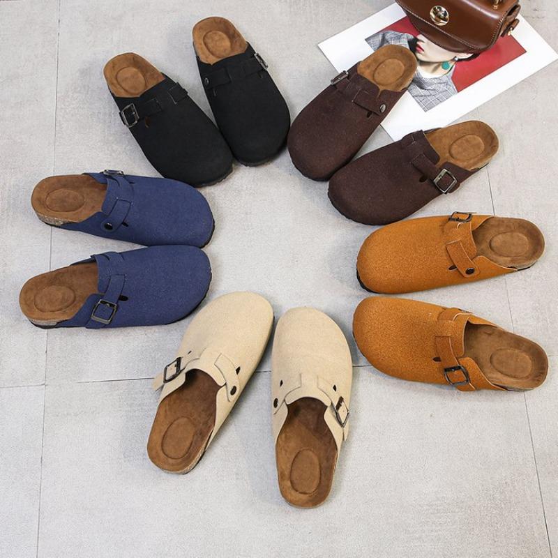 Mode Shevalues Clogs Damen Herren Klassische Kork-Mules Wildleder-Hausschuhe Rutschfeste Komfort-Hausschuhe Mit Orthopädischer Fußgewölbeunterstützung