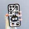 KEYSION Shockproof Case for TECNO Pova 7 Ultra 5G with Lanyard Soft Silicone Cute 3D Cartoon Doll Phone Back Cover for Pova 7 Ultra