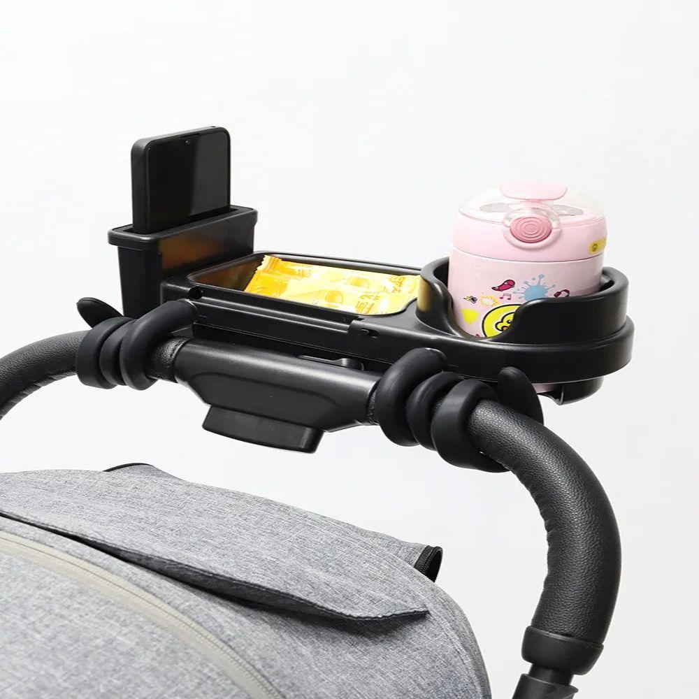 Detachable Phone Rack 3 In 1 Stroller Snack Tray Toddler Pushchair Rack Baby Mealtime