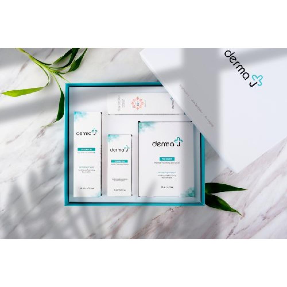 Derma J Peptastine Basic Cosmetics Gift Set Toner Cream Mask Pack Sunscreen NONE