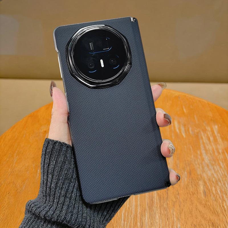 Applicable to Honor magic v5 folding magnetic center axis carbon fiber leather pattern mobile phone new ultra-thin Honor v6 shell