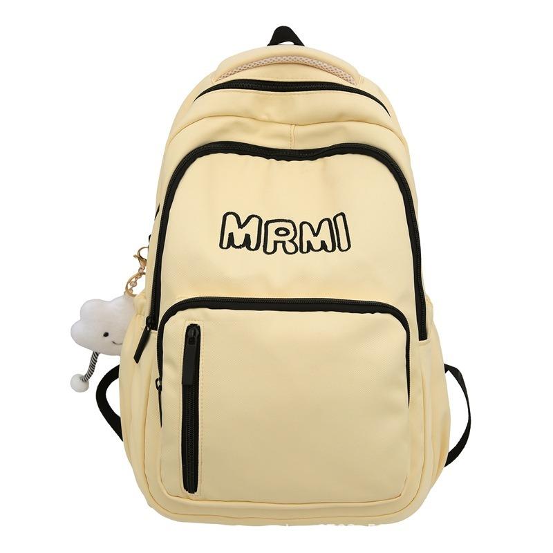 Student schoolbag women's high value durable light niche trend backpack men's simple high school backpack tide