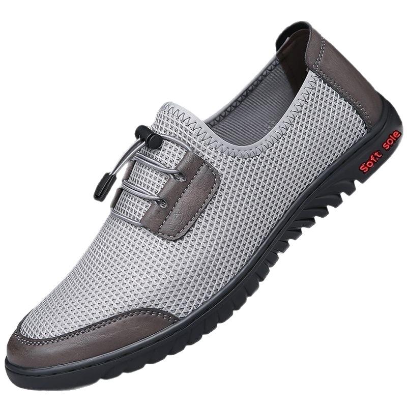 Men's Breathable Mesh Slip-On Shoes - 2026 Summer Lightweight Casual Driving Shoes with Soft Soles
