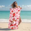 1Pc Strawberry Shortcake Fantasy Beach Towel Microfiber Beach Towel Thin Absorbent For Beach Swimming Yoga Bath Sports 0917251