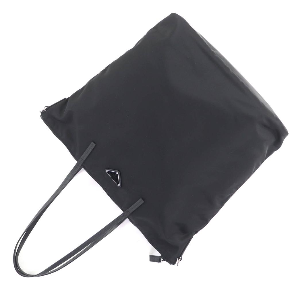 Great PRADA Tote Bag black Nylon Women 1BG189 Used