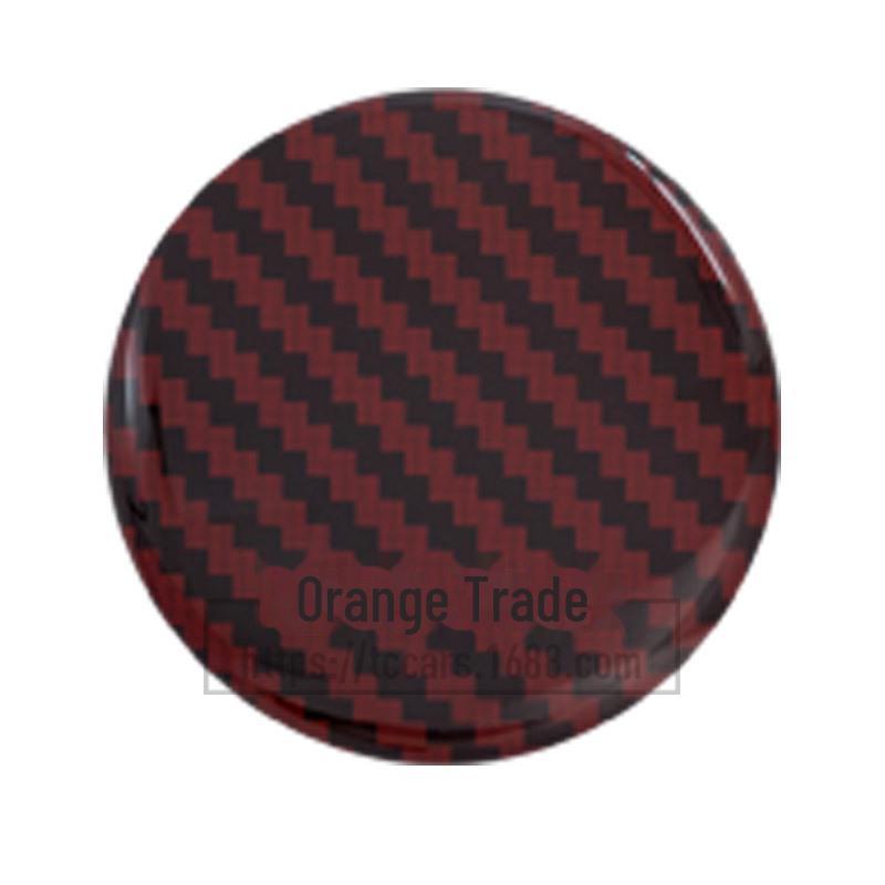 Smooth Carbon Fiber Car Wheel Stickers: 45MM, 50MM, 56MM, 65MM - Customizable for Personalized Modification