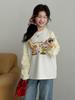 Girls' Cute Cartoon Long-Sleeve T-Shirt - Kids' Stylish Spring Hoodie Base Layer 2026