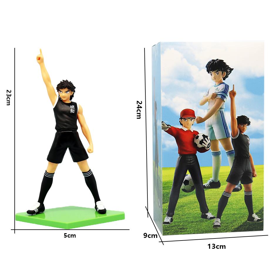 New 18cm Captain Tsubasa Anime Figure Ozora Tsubasa Action Figures Hyuuga Kojirou/Wakabayashi Genzou Figurine Collection Model