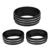 A C Audio Switch Knob Trims Rings Black Replacement for Dodge Charger Challenger 2015 2019