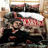 Tony Montana Scarfaces Bedding Set Boys Girls Twin Queen Size Duvet Cover Pillowcase Bed Boys Adult Home Textileextile
