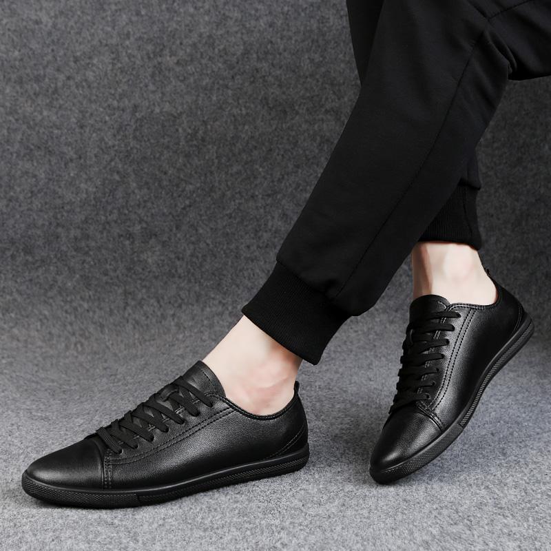 Men Loafers Light Leather Casual Shoes Male Outdoor Walking Shoes Comfortable Mens Soft Loafers Genuine Leather Male Shoes