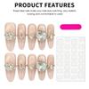 10pcs Women Artificial Nail Art Kit Luxury Cat Eye French Manicure Set for Wedding Party Women Manicure