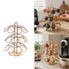 Coffee Serving Holder with Full-Turn Access, Three-Level Position Display, and Freestanding Form for Kitchens, Offices, and Break Rooms
