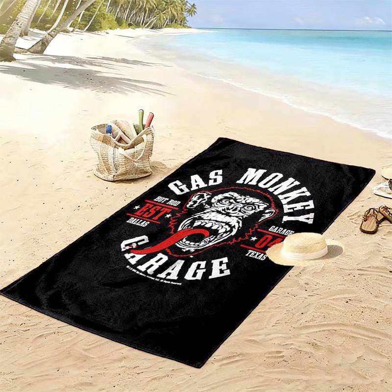 Gas Monkey Garage 2D Flat Print Beach Towel, Large Soft Quick Dry Towel for Beach Camping SwimmingDSTJ0925228