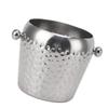 Ice Bucket Stainless Steel Mini Insulated Frozen Container for Bar Wine Champagne 1L Sliver