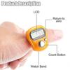 4 Pieces Electronic Lap Counter, 5 Digit Resettable Finger Counter,hand Counter With Lcd Display - PJ