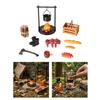 Realistic Miniature Firewood Steak For 1/12 Scale Dollhouses Camping Scenes Camping DIY Landscape Decors Accessory