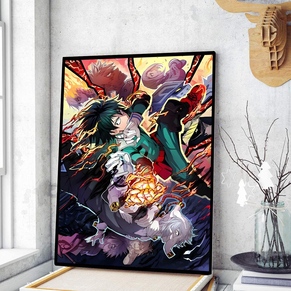 Midoriya Izuku Deku My Hero Academia  Classic Vintage Posters Whitepaper Prints Posters Artwork Kawaii Room Decor
