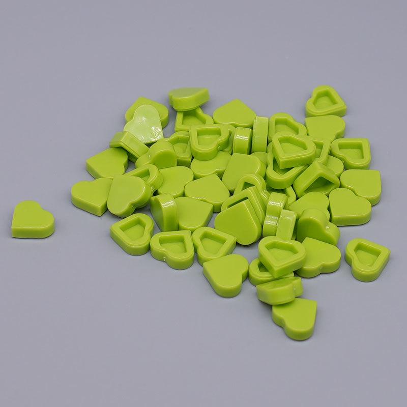 Handmade Small Building Blocks with Heart-Shaped Light Panels, Compatible with 39739 Flat Panels