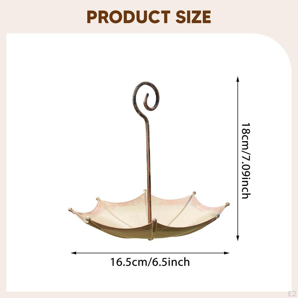 Umbrella Shaped Bird Feeder Decoration, Supplies, Birds Lover Gift, Outdoor Hanging Yard