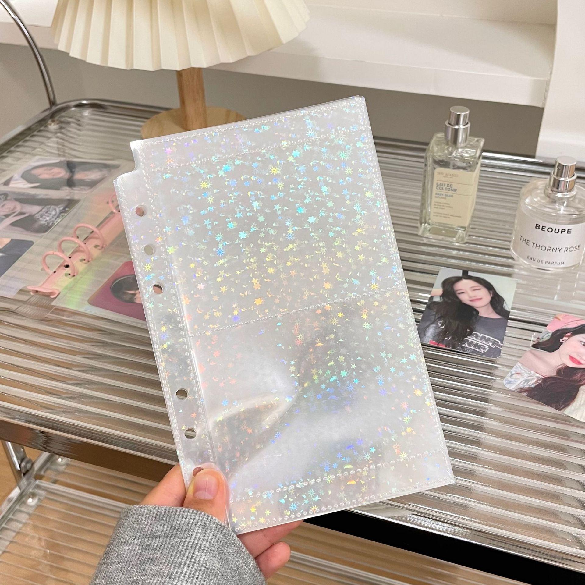 

A6 Прозрачная ПВХ Обложка Для Альбома На Кольцах С Идолами K-Pop Хранение Книжка-Папка Для Pocards Дневник Обложка Школьные Канцелярские Товары Качество