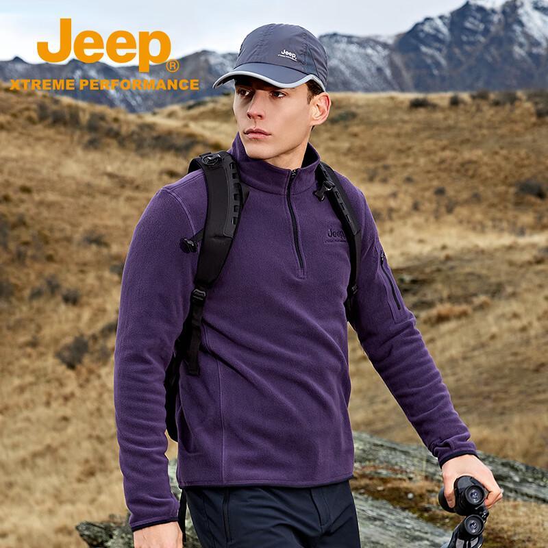Jeep Men s Half-Zip Fleece Pullover J432074261 L