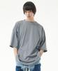Attention Row 22Ss05At012 Light Ponte Oversized Short Sleeve T-Shirt (Gray)