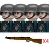 WW2 Military Navy Series Soldier Figures Building Blocks  Navy Warrior Bricks Toys Gifts