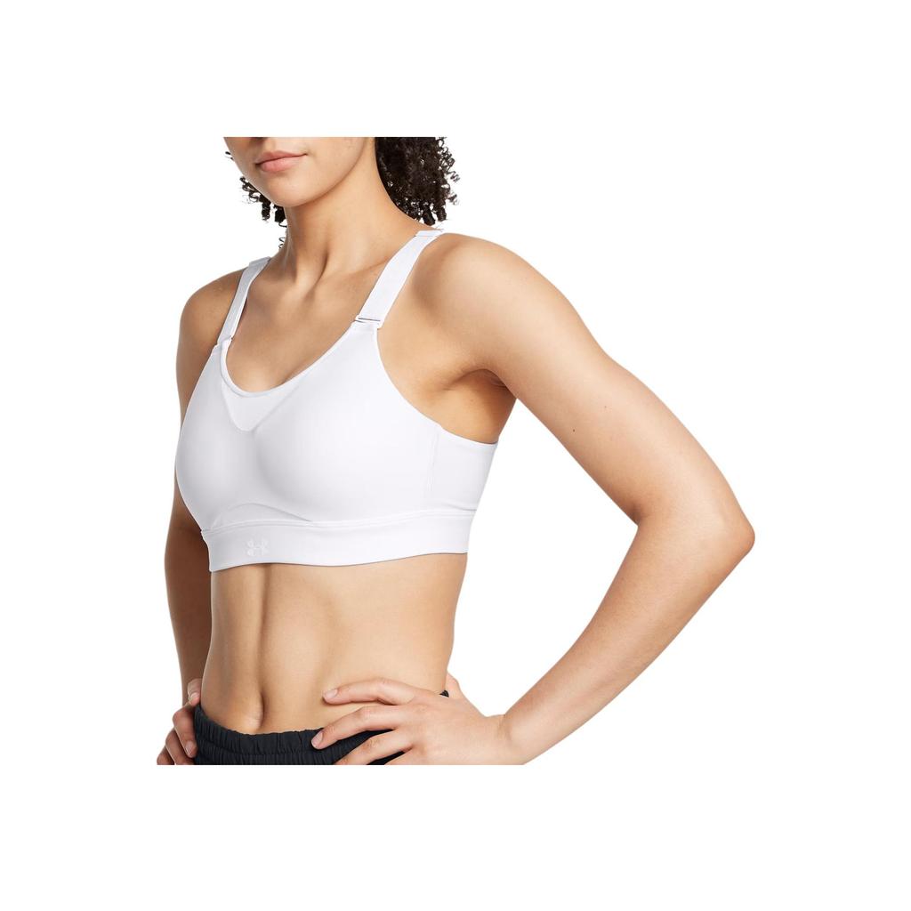 Under Armour Infinity 2.0 High Sports Bra Comfortable Breathable Sweat-Wicking Quick-Dry Versatile Sports Underwear Women underwear White 1384112-101
