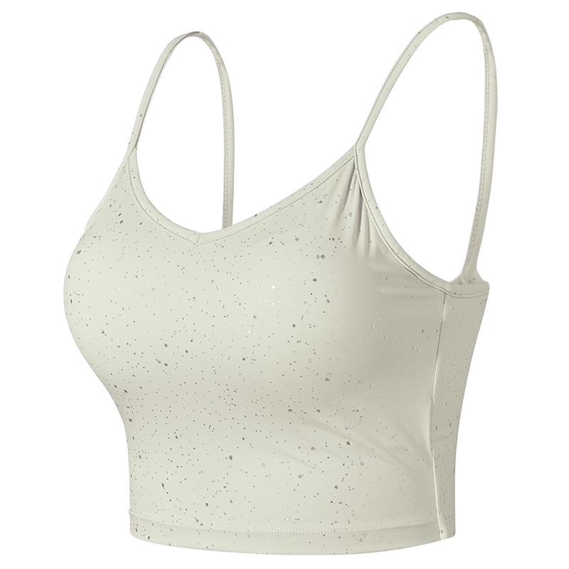 Grenzüberschreitender Sport-BH mit dünnen Trägern: Stoßfest, Sexy, Yoga-Ready Rücken für Lauftraining