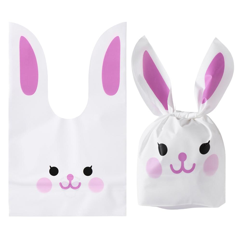 10PCS Cute Storage Pocket Party Supplies Candy Bag Easter Rabbit Rabbit Cookie Bags Biscuit Package