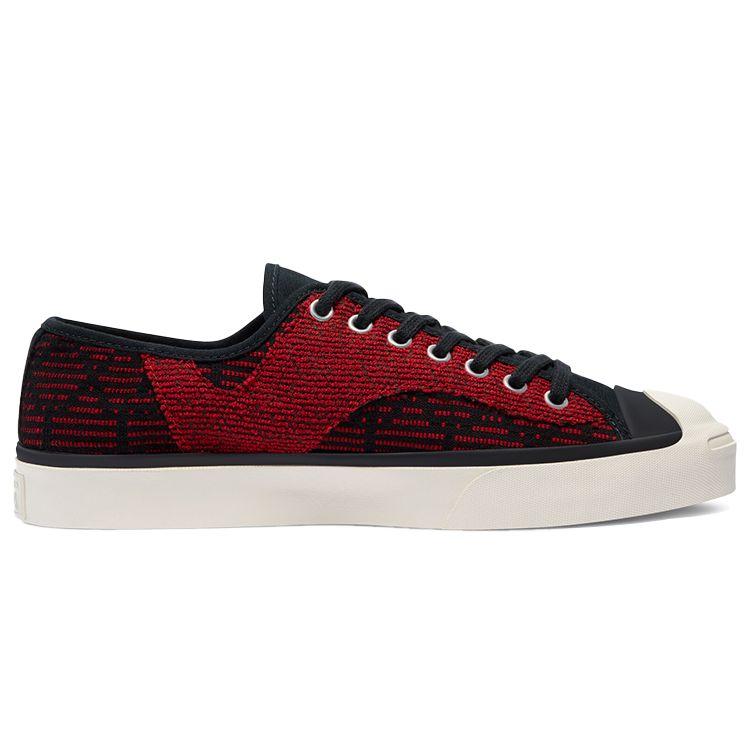 Converse Jack Purcell Rally Patchwork - Tomato Puree Unisex Sneakers Red Black White 170473C