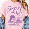 Fantasy Readers Society Shirt, Book Lover Tee, Fantasy Book Club Shirt, Cottagecore Reader Gift, Dragon Bookish Tee, Romantasy Booktok Tee