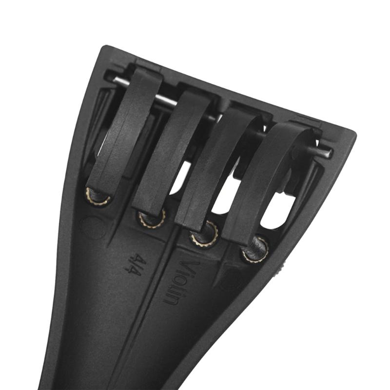 Carbon Fiber Violino Fiddle Tailpiece with 4 Fine Tuners Violin Composite Tailpiece for 4/3 4/4 Violin Accessories