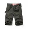 Men's Summer Cotton Workwear Cargo Shorts - Washed, Casual, Multi-Pocket, Straight Leg Bermuda.