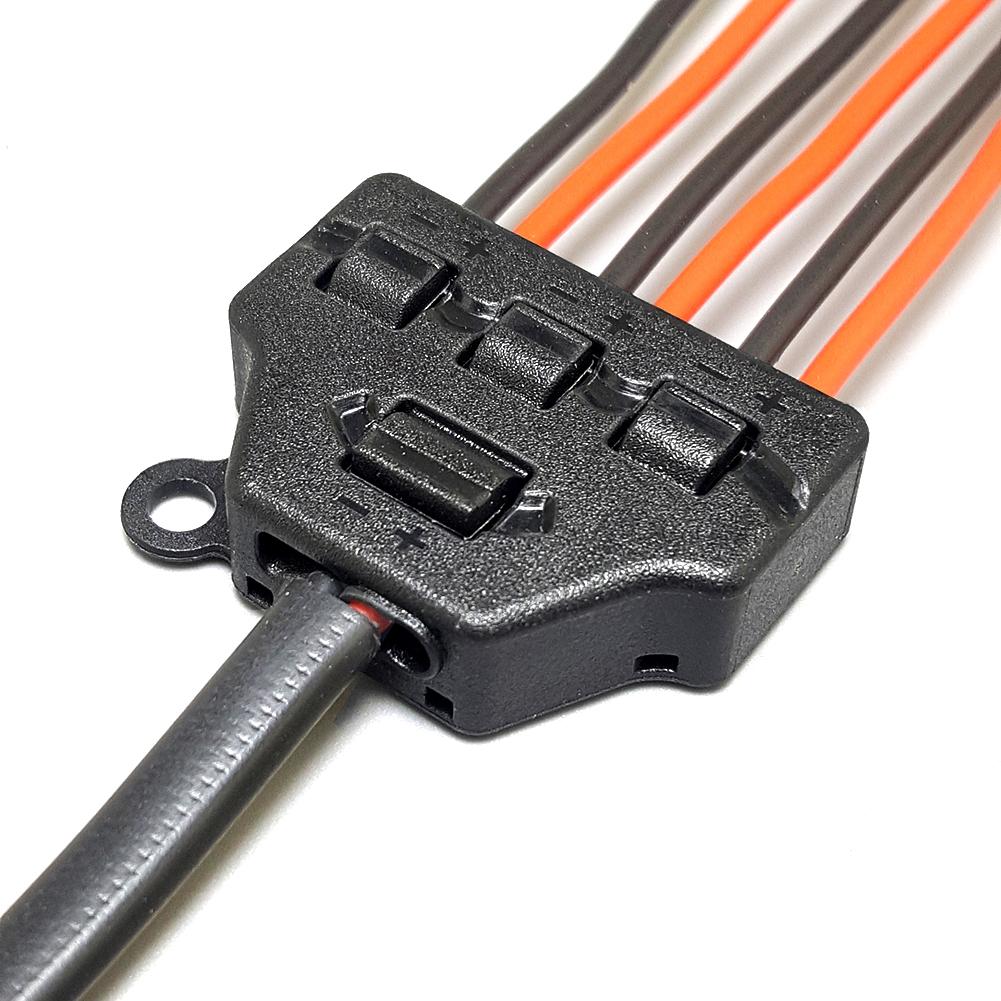 6/3Ports Hub Out Line Splitter Quick Connect Low Voltage Wire Splitter Distribution Block Lighting Led Strip Connection Terminal