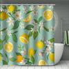 A Lemon Bliss Shower Curtain: Bring a Burst of Sunshine to Your Bathroom with This Vibrant Design Featuring Juicy Lemons