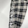 Vetements 22AW UA53SH750B Double Anarchy Flannel Shirt Tops S White X blackUsed