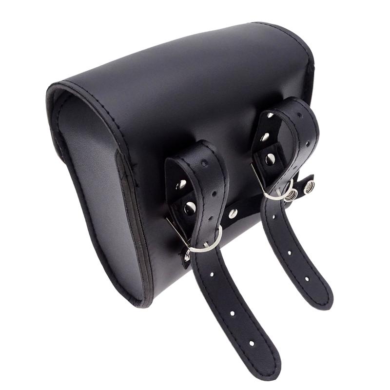 Universella Motorcykelhängande Sadelväskor Stor Kapacitet PU-läder Framgaffel Styre Sido-Bakverktygsväskor för Honda Yamaha