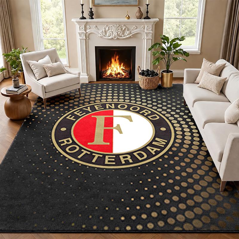 Feyenoord Rotterdam Carpet Door Mat for Living Room or Bedroom Protective Mat Under Chair Office Decoration Christmas Gift Birthday Present
