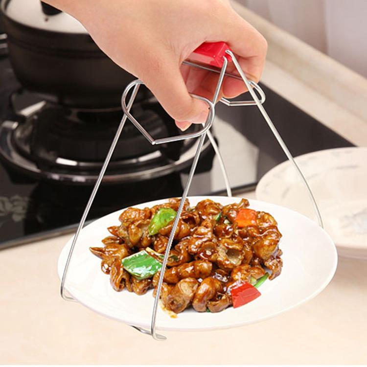Stainless Steel Multifunctional Kitchen Bowl Clip Creative Anti-scalding and Non-slip Bowl Clip Bowl Clip