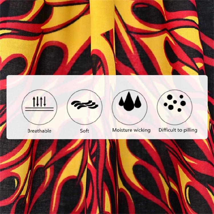 12 pcs Running Dancing Head Scarf Hiphop Hair Scarf Beautiful Pattern Square Decorative Scarf Costume Accessories