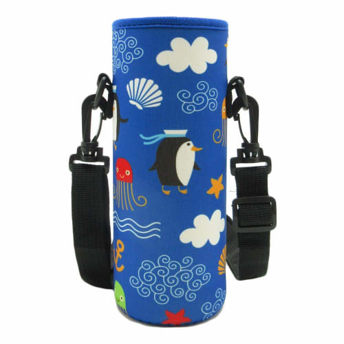 Panda Family Water Bottle Cover, Children's Shoulder Strap, Fits Boys' Water Bottles (6.5cm), Suitable for Daycare, Kindergarten, and Elementary Schoo