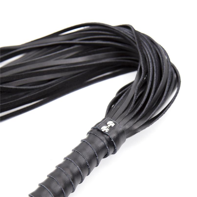 Genuine Leather Spanking Flogger  Sex Whip Impact Toy Fetish Floggers